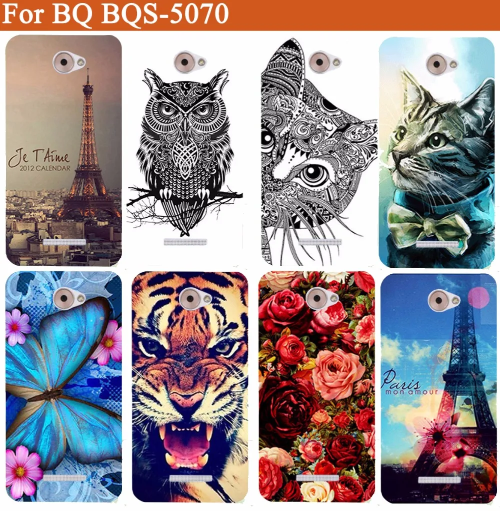 Для BQ BQS-5070 bqs 5070 Мягкий ТПУ чехол Diy окрашенный Цветной силиконовый для BQS5070 Magic 5 0