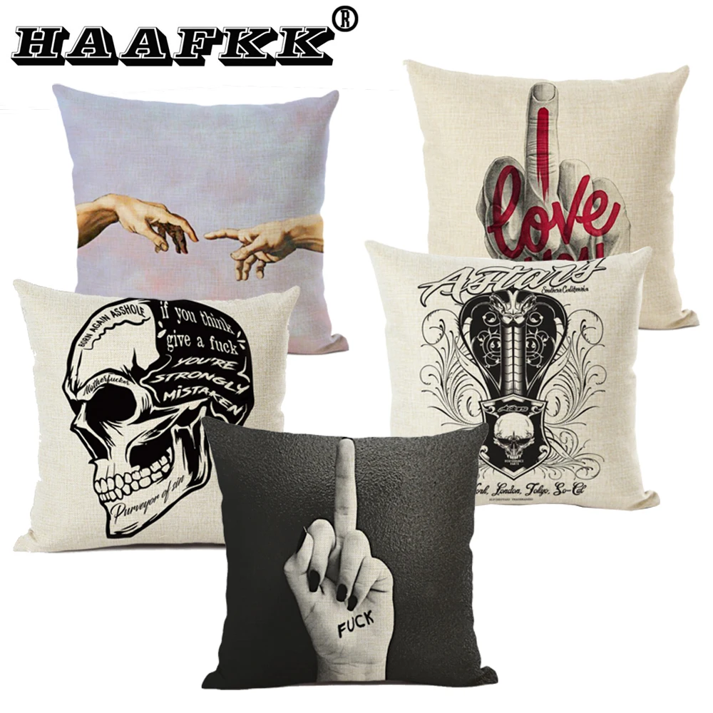

Popular Cushion Cover 45x45cm Square Pillow Cover For Home Chair Sofa Office Bedroom Decor Modern Style Pillowcase