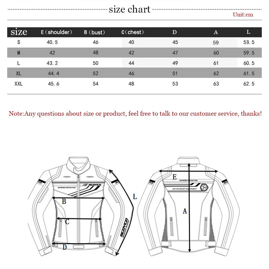 SCOYCO модная женская мотоциклетная куртка дышащая Защитная Противоударная MBX/MTB/ATV одежда для мотокросса аксессуары для верховой езды JK37W
