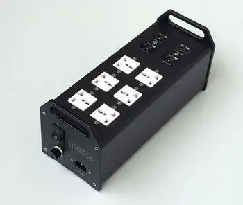 

C-030 High-End AL CNC PW1 4000W 20A Switzerland Schaffner filter Audio AC Power Socket Support AC 90V~240V Input