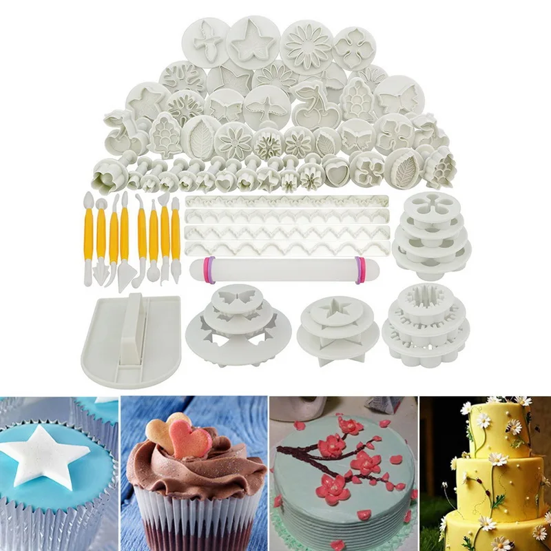 Fondant (сахарная) фрезы Инструмент Набор для декорирования тортов из сахара вырубки
