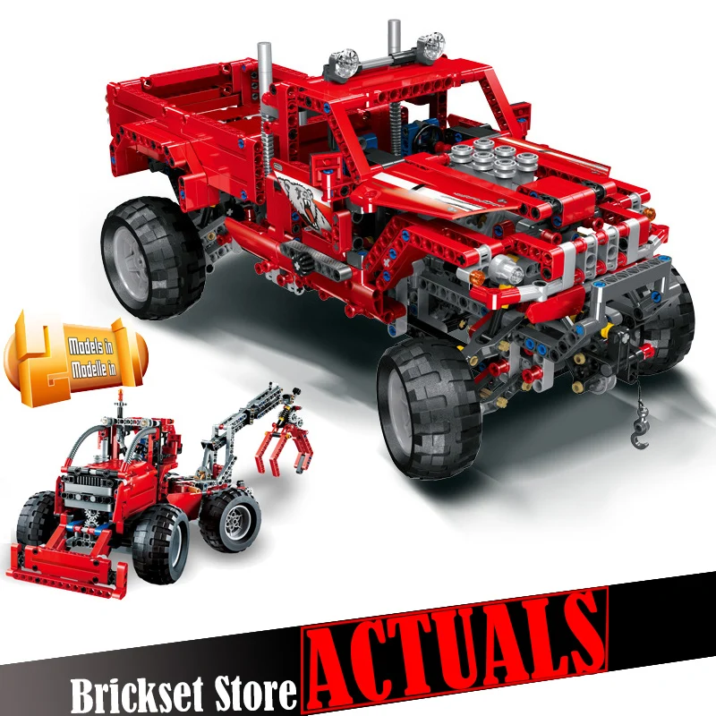 

LELE 38038 Customised Pick-Up Technic Model Building Blocks Bricks Toys Enlighten For Boys oyuncak Compatible legoINGly 42029
