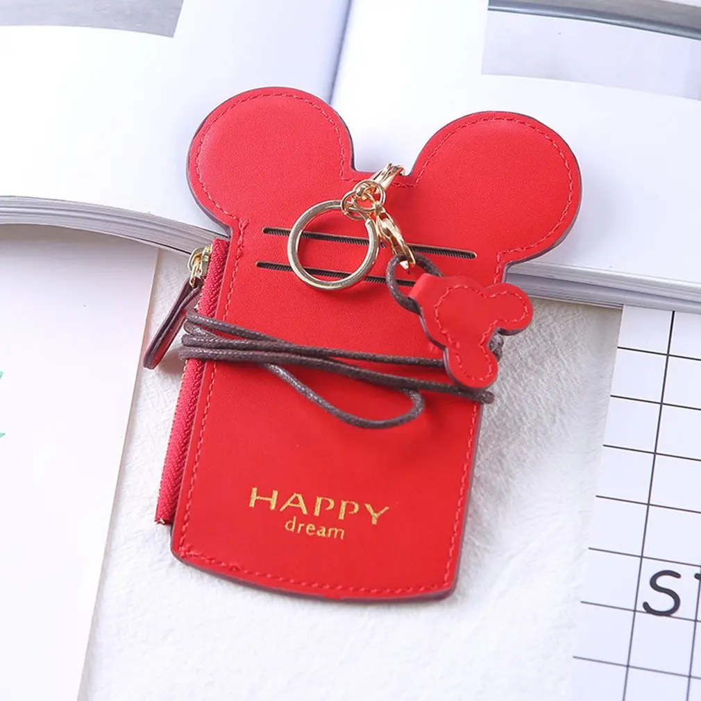Card Holder Mini Mickey Mouse Ears Case Cover Passport ID Wallet ...