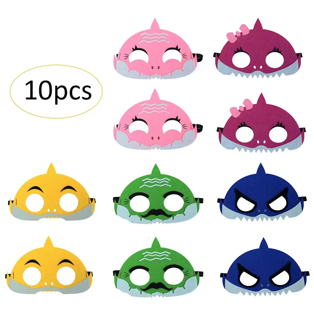 

Little Baby Shark Mask Birthday Party Supplies Party Favor Half Masks For Children Halloween Mask