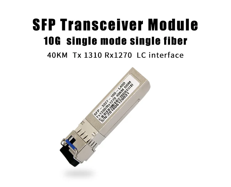 10 г Двунаправленный SFP Tx1270 Rx1330nm 40 км одиночный режим волокна модуль 10gbase sfp + 1 пара