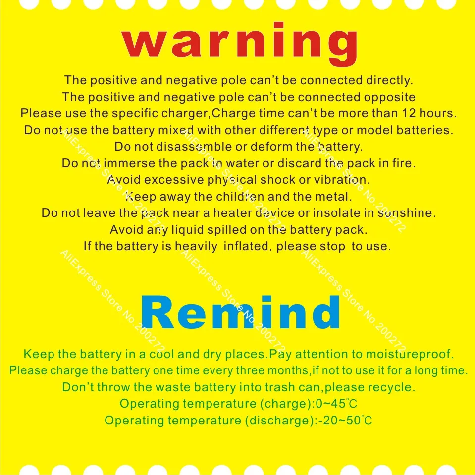 warning