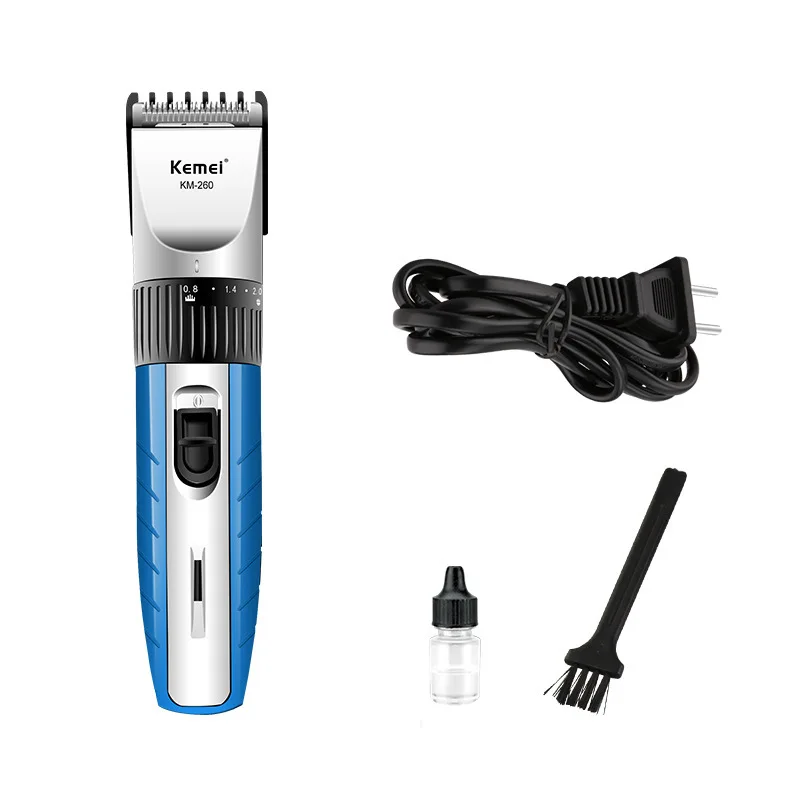  Kemei electric hair clipper rechargeable hair trimmer razor razor wireless low noise adult / child