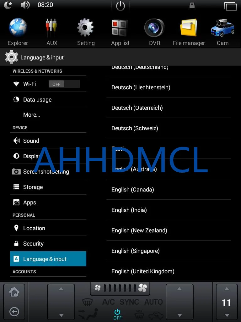 LANGUAGE SETTING