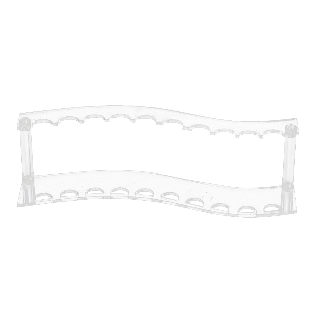 High Quality Cosmetic Makeup Brush Holder Stand Tools 2pcs Brush Foundation Shelf Arch Acrylic Makeup Organizer Storage Box Case