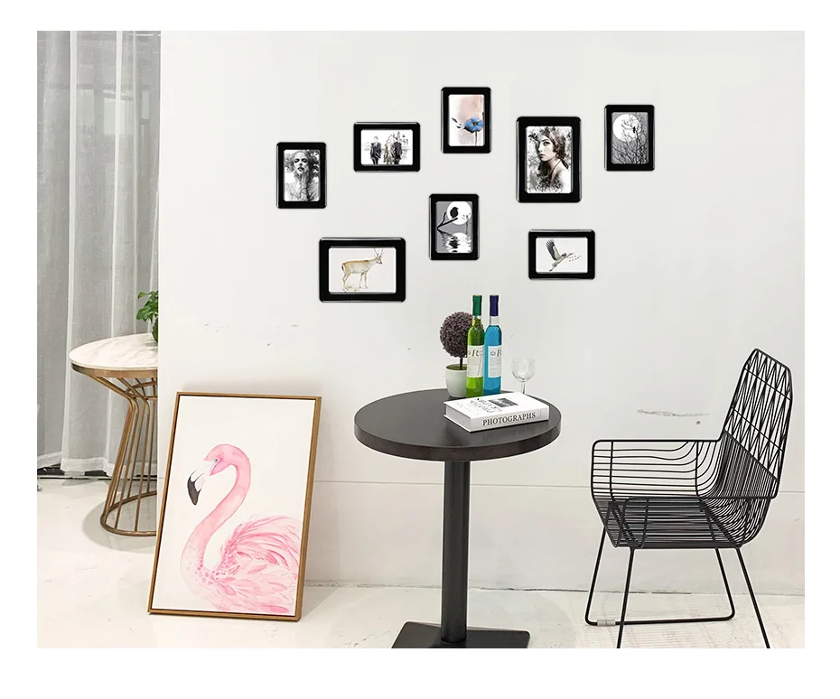 930 Magnetic Photo Frame With Adhesive Crystal Surface Kids Room Wall Decor Magnet Picture Frame_05