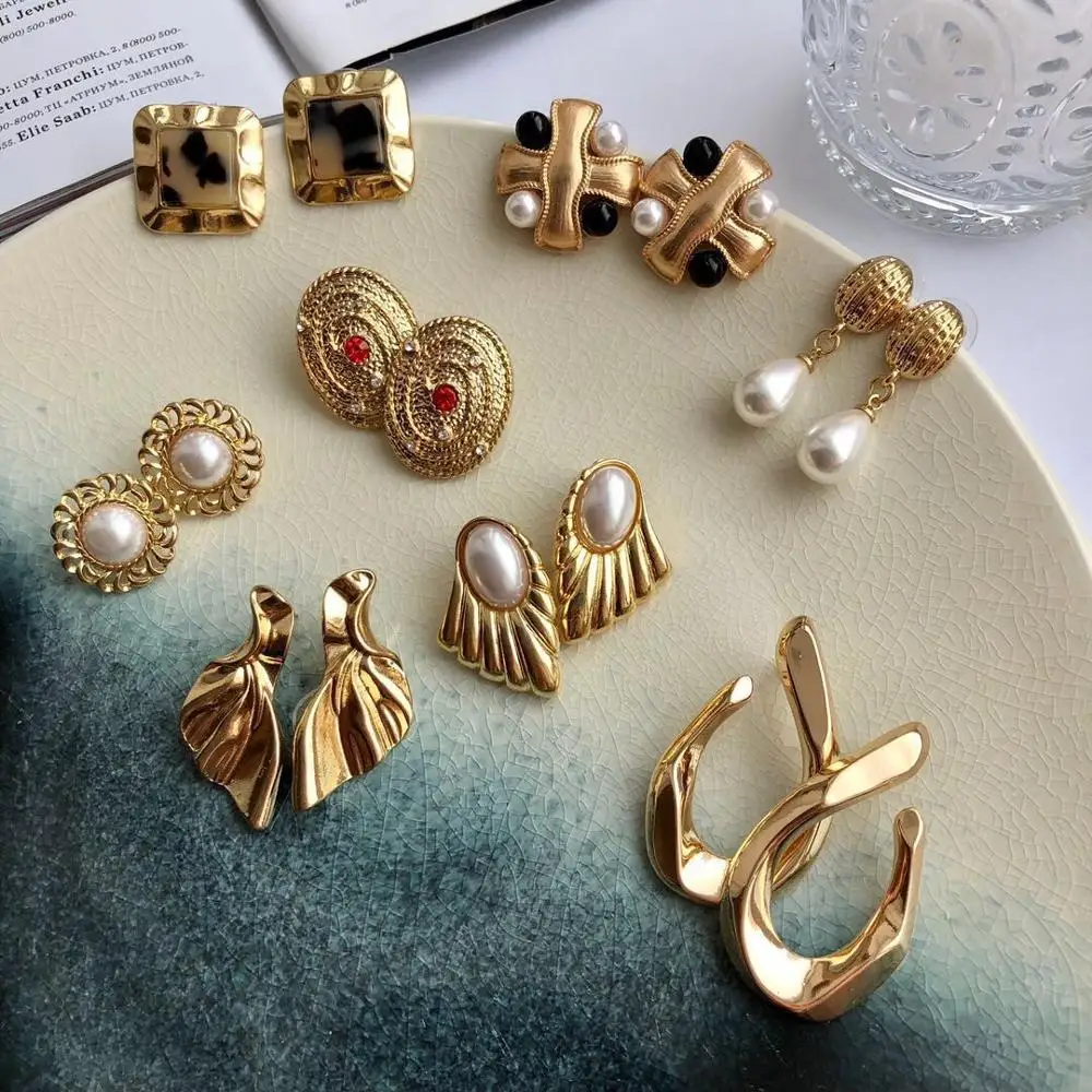 

Free Shipping New Sweet Design Alloy Stud Earring Geometric