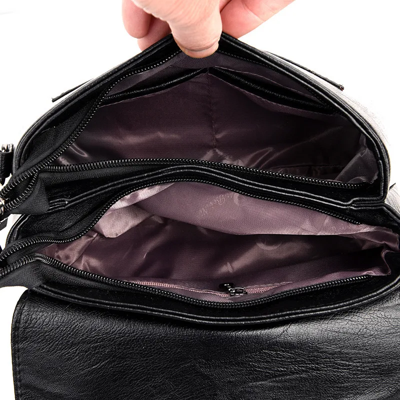 Ladies Leather Handbags Designer Luxury Bags For Women 2018 Women Messenger Shoulder Bag Top-handle Bags Flap Sac A Main Femme