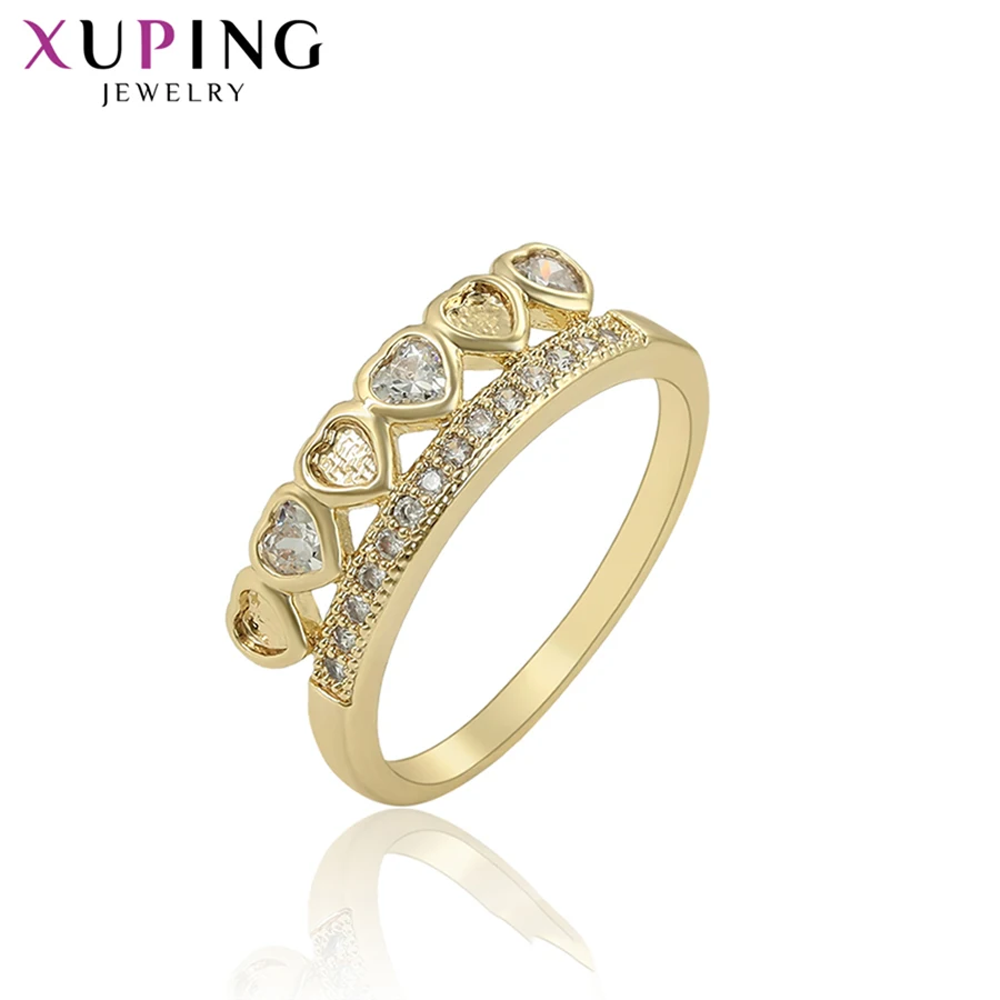 

Xuping Rings for Women European Style Heart Shaped New Arrival Synthetic Cubic Zirconia Jewelry Engagement Gifts S136,3-16060