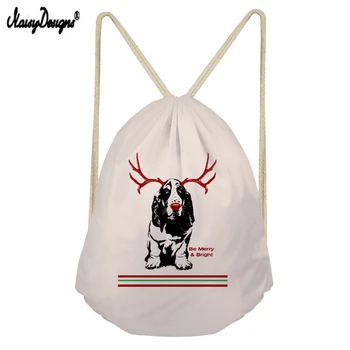 

NOISYDESIGNS Korean Style Drawstring Bag for Men Printing Mini Drawstring Backpack Women Storage Bag Daypack Teenager Bag