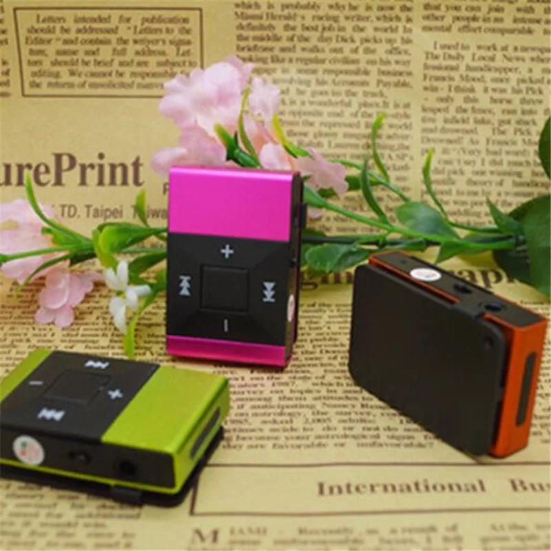 Зеркальный портативный mp3 плеер мини с клипсой водонепроницаемый спортивный MP3