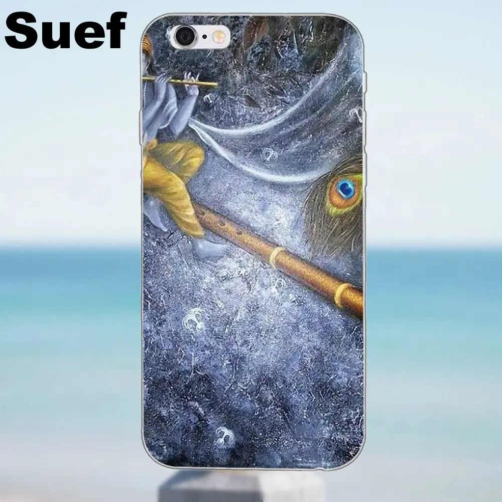 Suef Krishna Art TPU мобильный чехол для iPhone 4 4S 5 5S 5C SE 6 6S 7 8 Plus X Samsung Galaxy A3 A5 J1 J3 J5 J7 2016 2017|for
