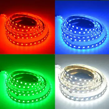 

5M 16.5Ft 5050SMD 4IN1 60LEDs/m RGBW led flexible Strip Light SMD 4 colors in 1 chip DC12V Home Boat NON-Waterproof RGB+WHITE