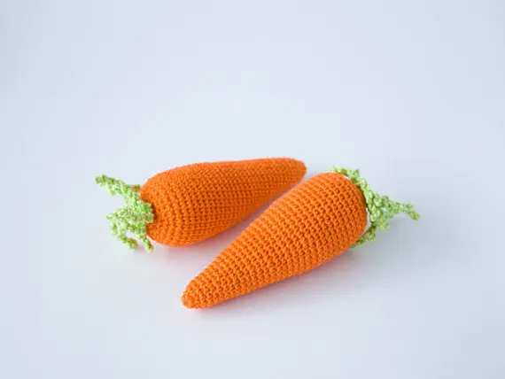 Вязание крючком морковь детская игрушка, детские погремушки куклы Хэллоуин