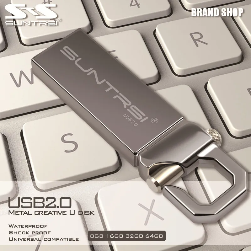 Suntrsi 32 Гб USB флеш-накопитель 2 шт./лот Флешка металлическая флеш-диск usb 0