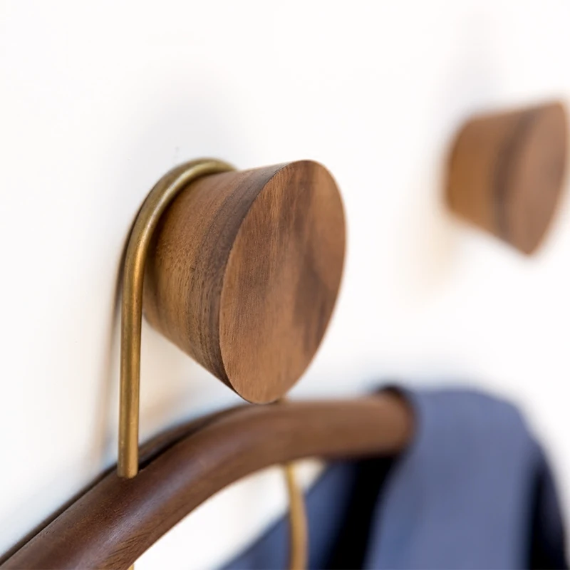 

The Nordic Solid Wood Decor Wall Hanger Hook Simple Wooden Children Room Lovely Clothes Rack Creative Wall Strong Coat Hook