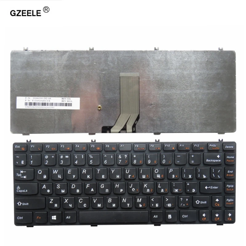 

GZEELE laptop keyboard for LENOVO Y470 Y470A Y470P Y470N y471 y471A Y471P series RU layout black notebook replace keyboard new