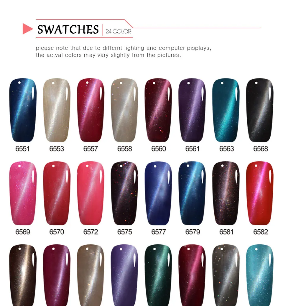 KADITION Gel 1Pcs Magnet 3D Cat Eye Nail Gel Polish 7ML Varnish Soak Off UV LED Long-lasting Magnet Polish Gel Lacquer Nail Art