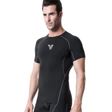 Футболка для фитнеса г. Для мужчин спортивные футболки футболка с коротким рукавом майка Беговая футболка Фитнес Tight футбольные майки спортивный костюм майка для фитнеса