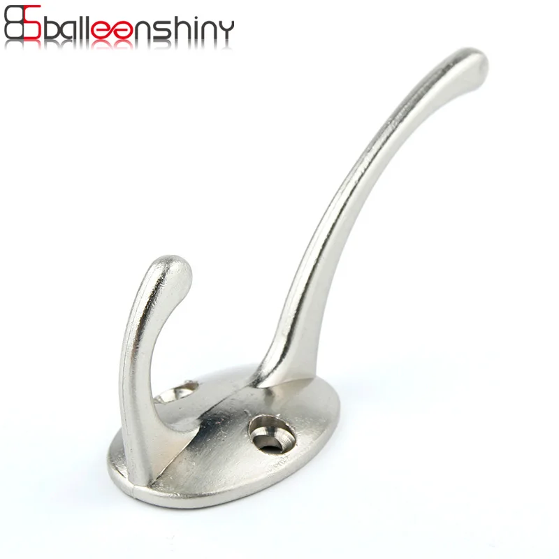 BalleenShiny الزنك سبائك تخزين هوك برغي حائط السنانير الحمام المطبخ غرفة القماش منشفة رف معطف قبعة حامل شماعات المنظم