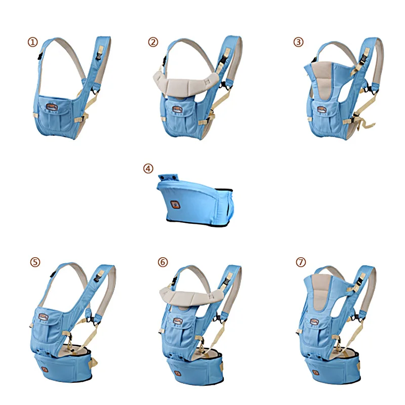 Рюкзаки переноски кенгуру младенческой слинг для малыша сумка Gearw Hipseat обёрточная бумага пеленка для новорожденного пальто младенцев