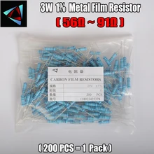 2W Watt 1% (200pcs/lot) Metal Film Resistor 56 62 68 75 82 91 Ohm