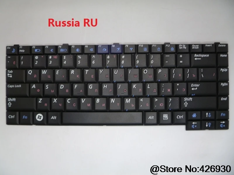 Клавиатура для ноутбука Samsung R60 R70 R560 R503 R505 R507 R058 R509 R510 P560 Великобритания Россия RU