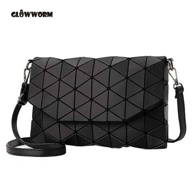 2018 جديد صغيرة الصلبة منقوشة هندسية lingge مغلف حقيبة يد hotsale المرأة مخلب السيدات محفظة crossbody رسول حقائب كتف