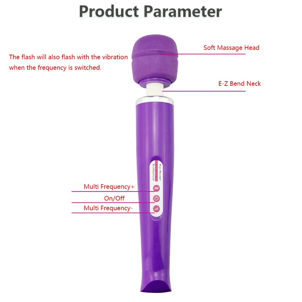 AV Vibrator For Women Charging Massage Stick Female Sex Masturbation Device 10 Vibration Modes Magic Wand Massager Sex Toys Shop