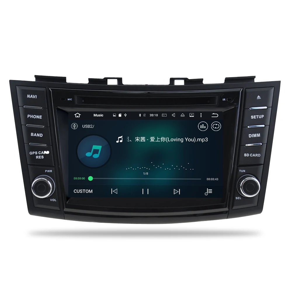 Discount IPS Android 8.1 9.1 9.0 Car Stereo DVD Player GPS Navigation Radio for For Suzuki Swift 2011 2012+Radio Auto Multimedia Player 4