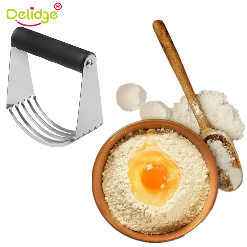Delidge 1 шт. блендер для печенья из нержавеющей стали муки крем миксер мука мешалка тесто крем резак пирог масло прессование выпечки инструменты