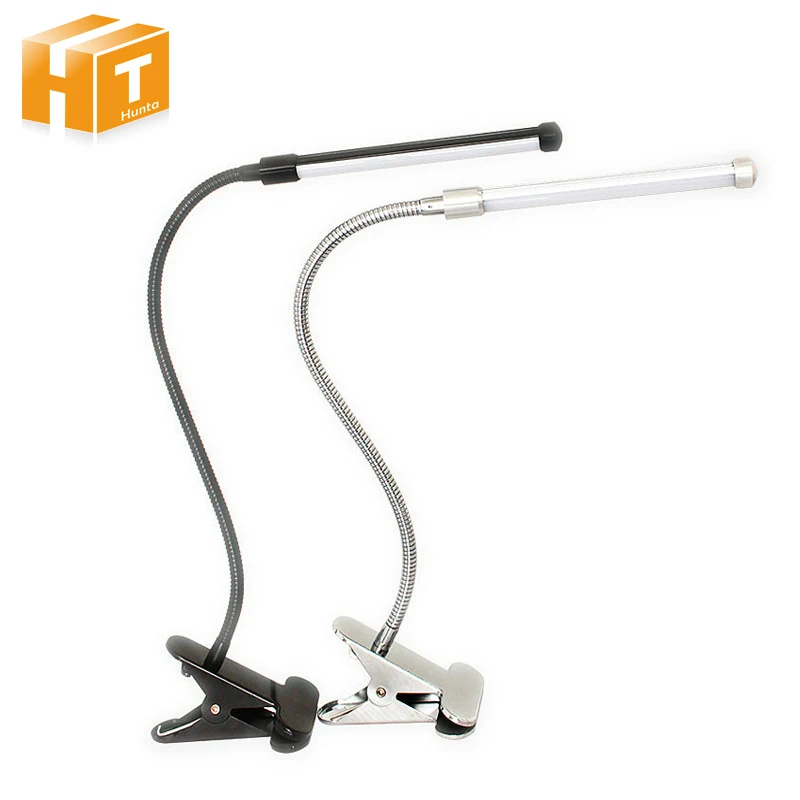  Led Eye protection Two levels brightness switch dimmer reading table Desk Lamp with metal Clip 1pcs