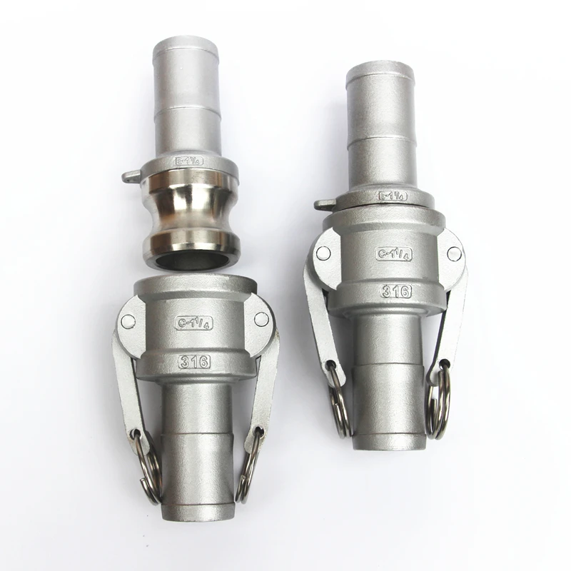 

3" 304 Stianless Steel Camlock Coupling Type C +E with Hosetail Shank Fitting