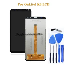 For Oukitel K6 LCD + touch screen digitizer component repair parts 100% new replacement K6 LCD glass panel display components For Oukitel K6 LCD + touch screen digitizer component repair parts 100% new replacement K6 LCD glass panel display components