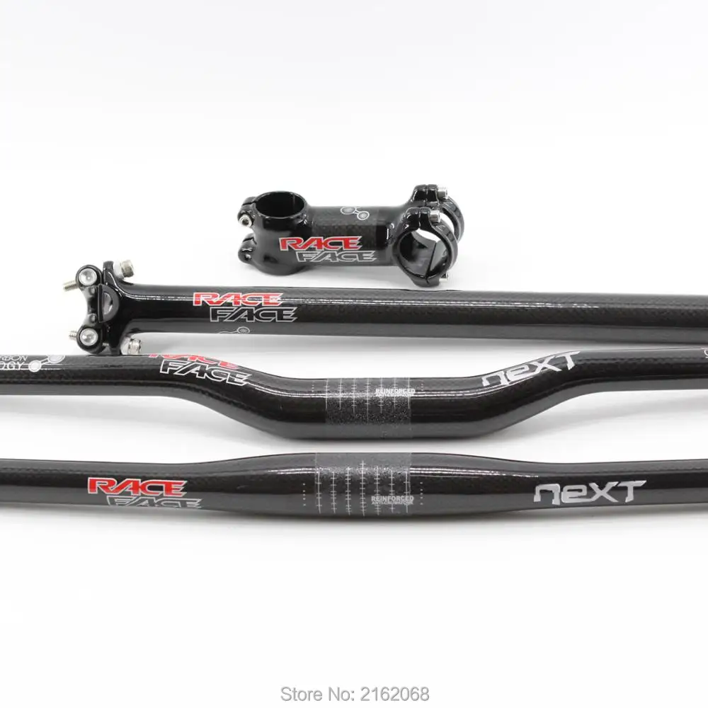 RACE FACE MTB Road Bike Stem 3K Carbon Cover Aluminum 6//17 degree Bicycle Stems