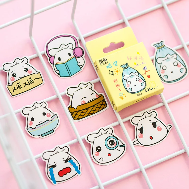 

50 pcs/pack Cute expression Decorative Stickers Adhesive Stickers DIY Decoration Diary Stationery Stickers Children Gift