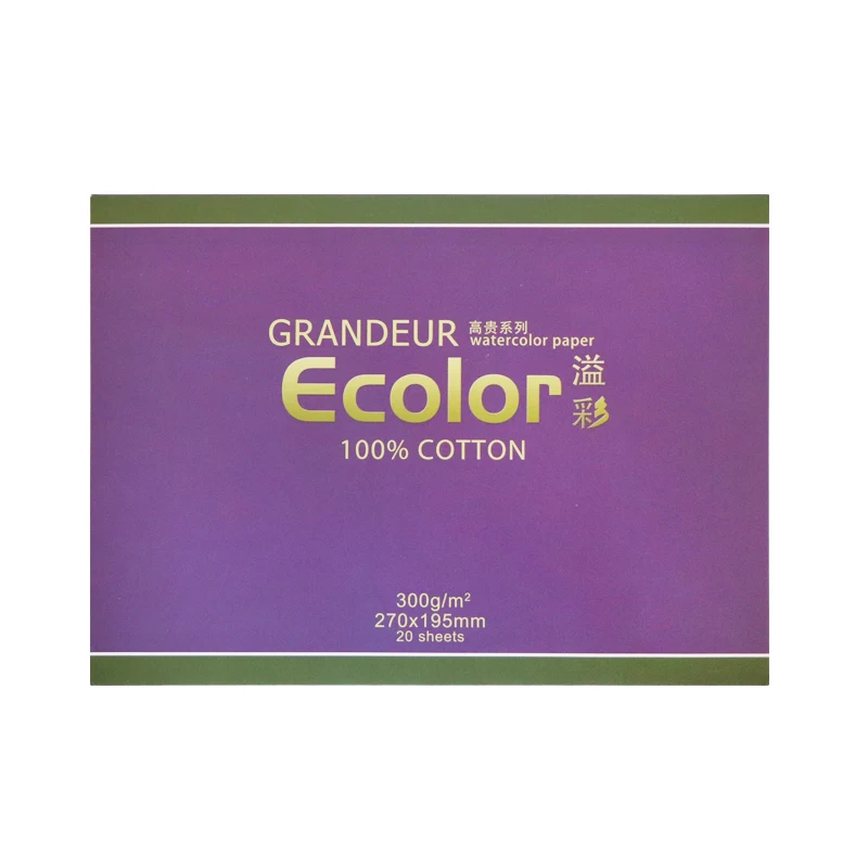 

300g/m2 Watercolor Painting Paper 16K/32K 20Sheets Hand-Painted Watercolor B Creative Drawing for Art Supplies