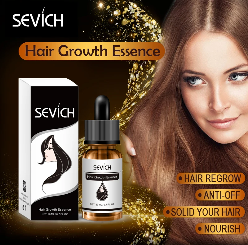 Sevich средство для роста волос выпадение волос жидкость натуральный чистый эфирные масла 20 мл плотная Сыворотка от выпадения волос забота о здоровье красота