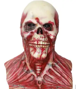 

Halloween Mask X-MERRY Toy Scary Devil Zombie Mask Halloween Cosplay Party Horror Monster Skull Latex Fancy Skeleton Prop