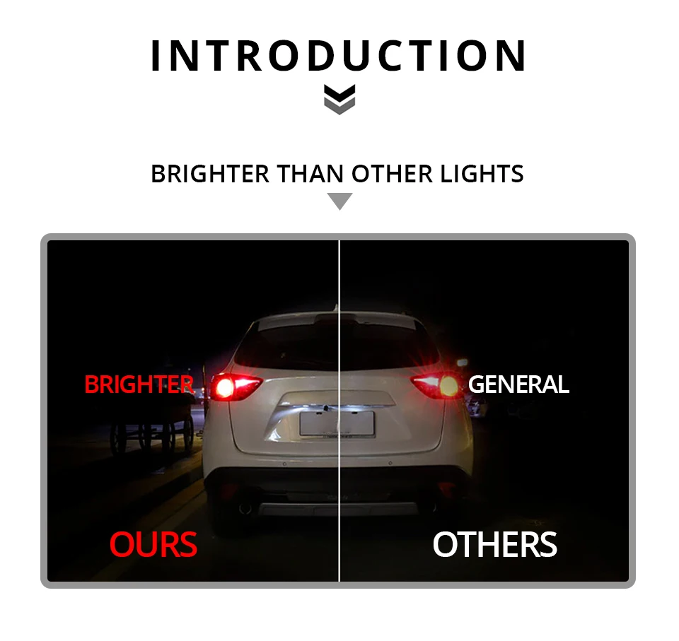 Car styling 1PCS 1156 1157 P215W BAY15D BA15S BAU15S LED car Auto DRL Tail Side Indicator Lamp Brake Lights Bulb DC 12V (4)