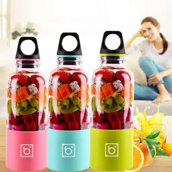 

500ml Portable Blender Juicer Cup USB Rechargeable Electric Automatic Vegetable Fruit Citrus Orange Juice Maker Cup Mixer Bottle