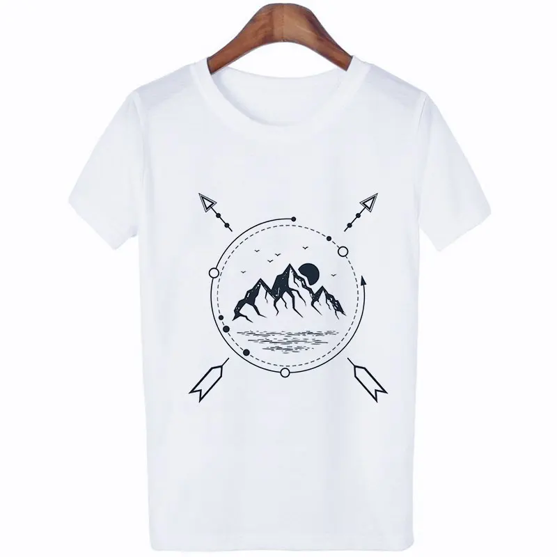 Звездная Гора пик космическая вера Harajuku футболка модная Японская уличная одежда футболка хипстер Эстетическая женская футболка - Цвет: 1343