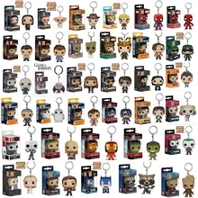 FUNKO POP Marvel паук рыцарский США капитан Ститч Один Кусок Луффи IT Law Харри Поттер игрушка-брелок для ключей для детей подарок