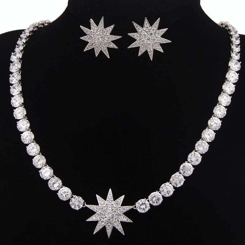 

Rhinestone Crystal Bridal Jewelry Sets Necklaces Sets African Beads Jewelry Sets Wedding Engagement Jewelry Parure Bijoux AS080