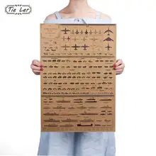 Ретро Крафт-Бумага плакат оружие Эволюция история Ностальгический Крытый Бар Кафе домашний декор живопись Настенная Наклейка 51,5X36 см