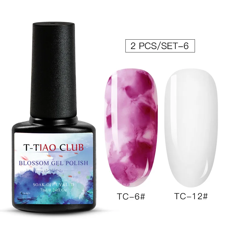 T-TIAO CLUB Blossom Гель-лак для ногтей DIY Цветущий Цветочный узор светодиодный Гель-лак для ногтей УФ-лак Полупостоянный Гибридный базовый T - Цвет: GZH04505